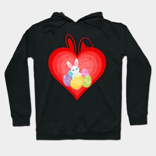 easter eggs bunny cute Hoodie